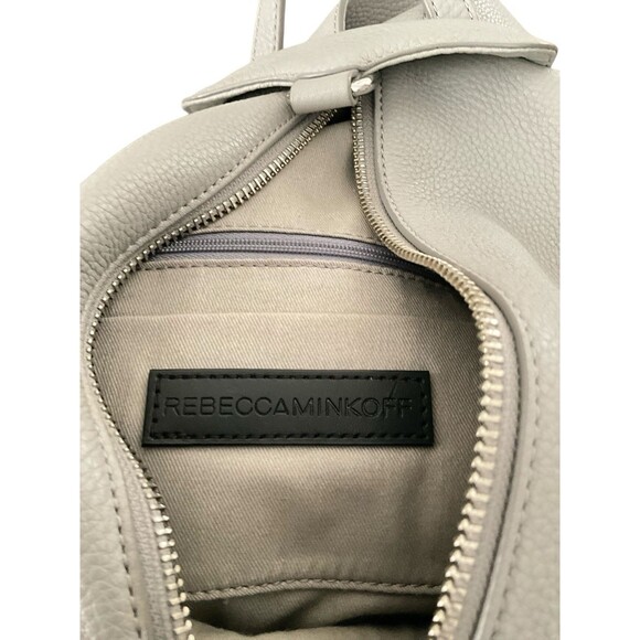 Rebecca Minkoff Julian Women\'s Gray Pebble Leather Medium Backback main image 5